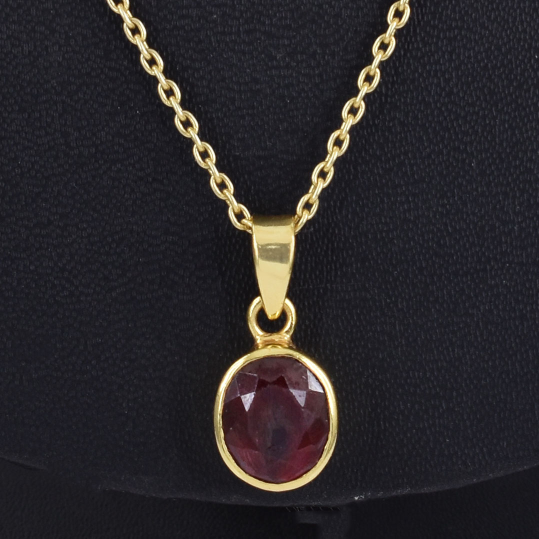 Natural Ruby (Manik) Healing Pendant - Image 3
