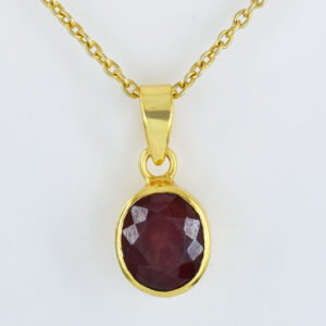 Natural Ruby (Manik) Healing Pendant