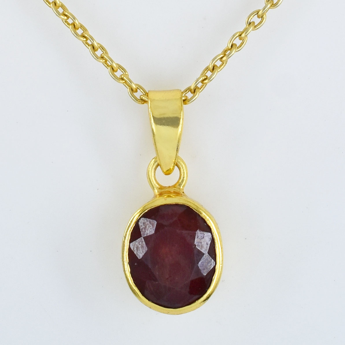 Natural Ruby (Manik) Healing Pendant