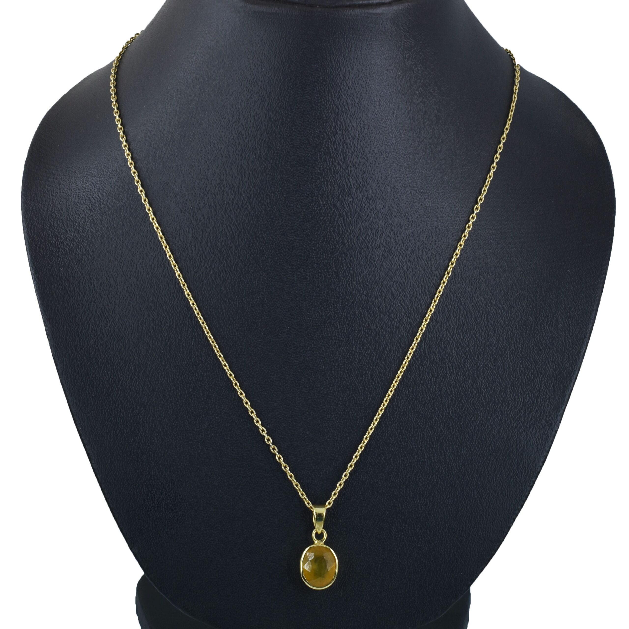 Natural Yellow Sapphire (Pukhraj) Healing Pendant - Image 6