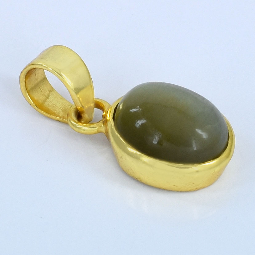 Natural Cats Eye (Lehsunia) Healing Pendant - Image 9
