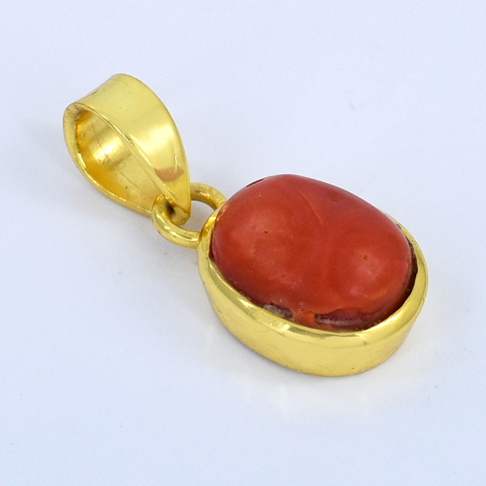 Natural Red Coral (Moonga) Healing Pendant - Image 9