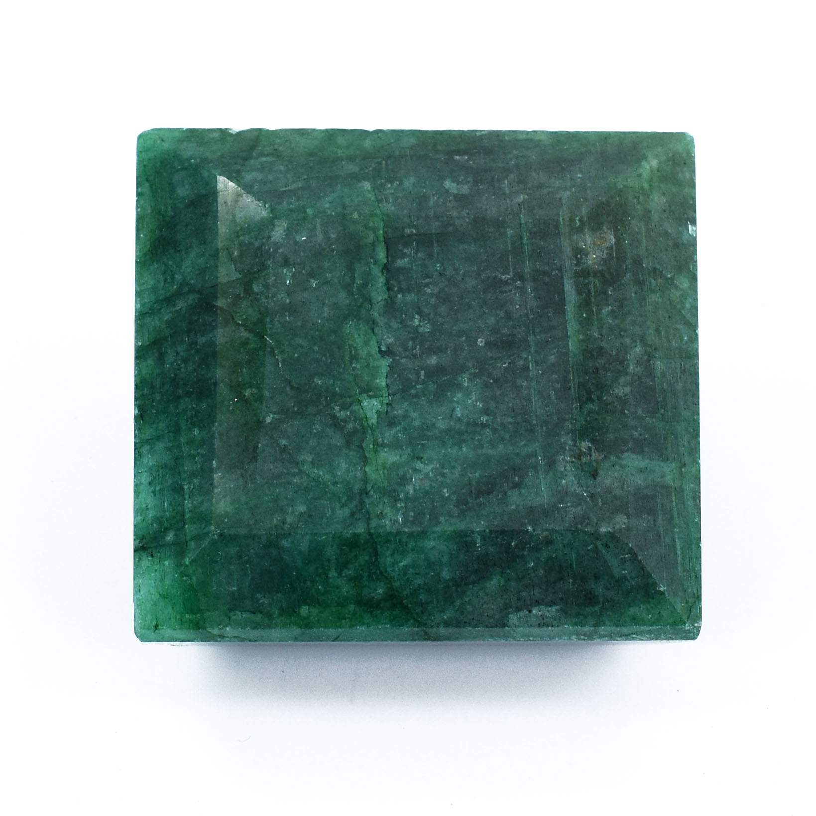 Natural Green Emerald (Panna) Healing Stone (Square Faceted) - Image 3