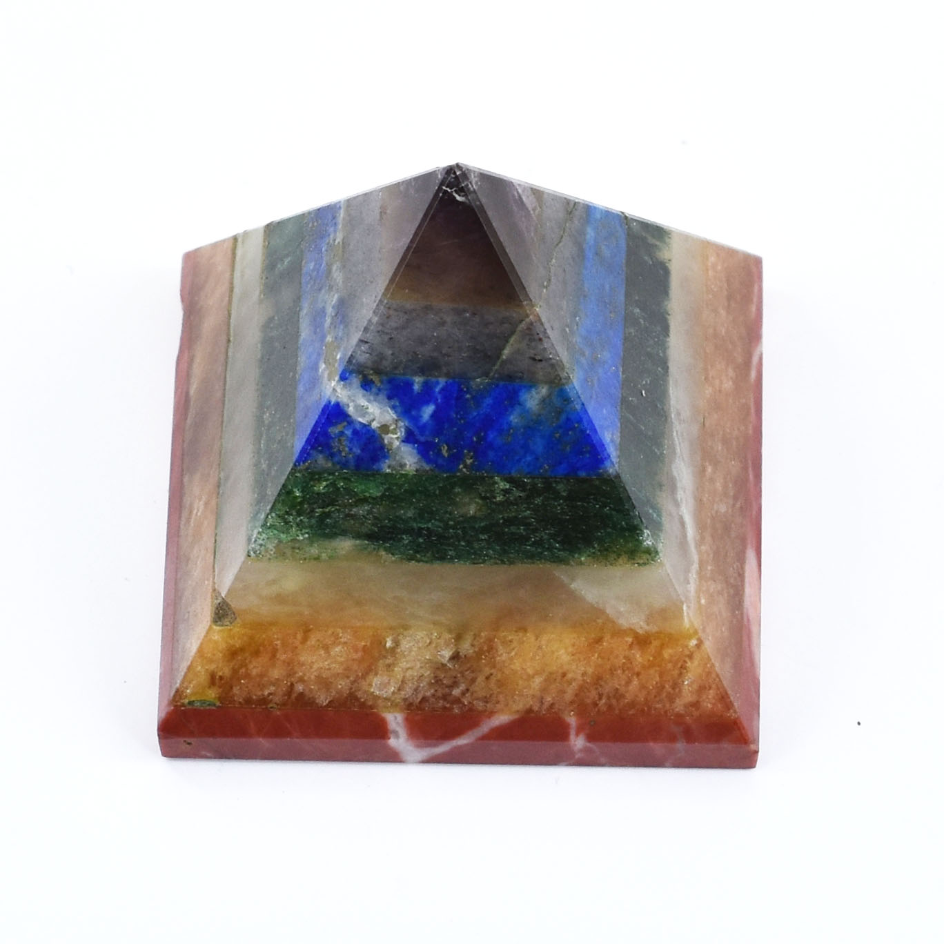 7 Chakra Natural Gemstone Healing Pyramid - Image 2