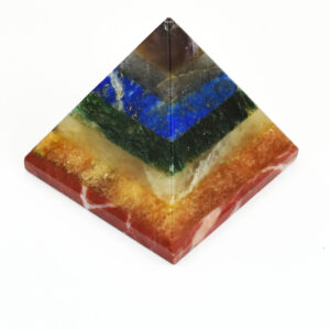 7 Chakra Natural Gemstone Healing Pyramid
