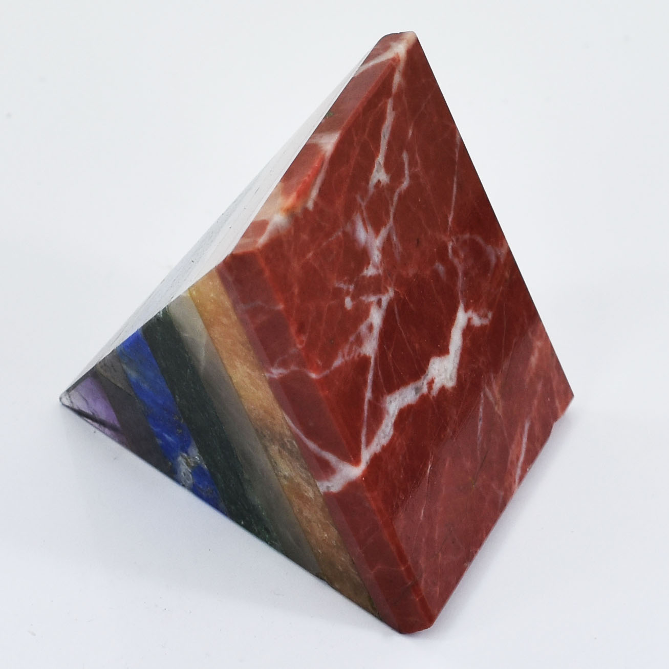 7 Chakra Natural Gemstone Healing Pyramid - Image 3