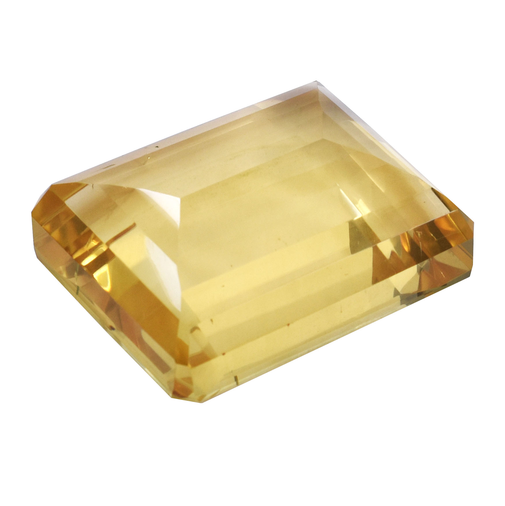 Natural Citrine (Sunela) Healing Stone (Rectangular Step-Cut) - Image 4