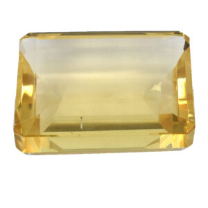 Natural Citrine (Sunela) Healing Stone (Rectangular Step-Cut)