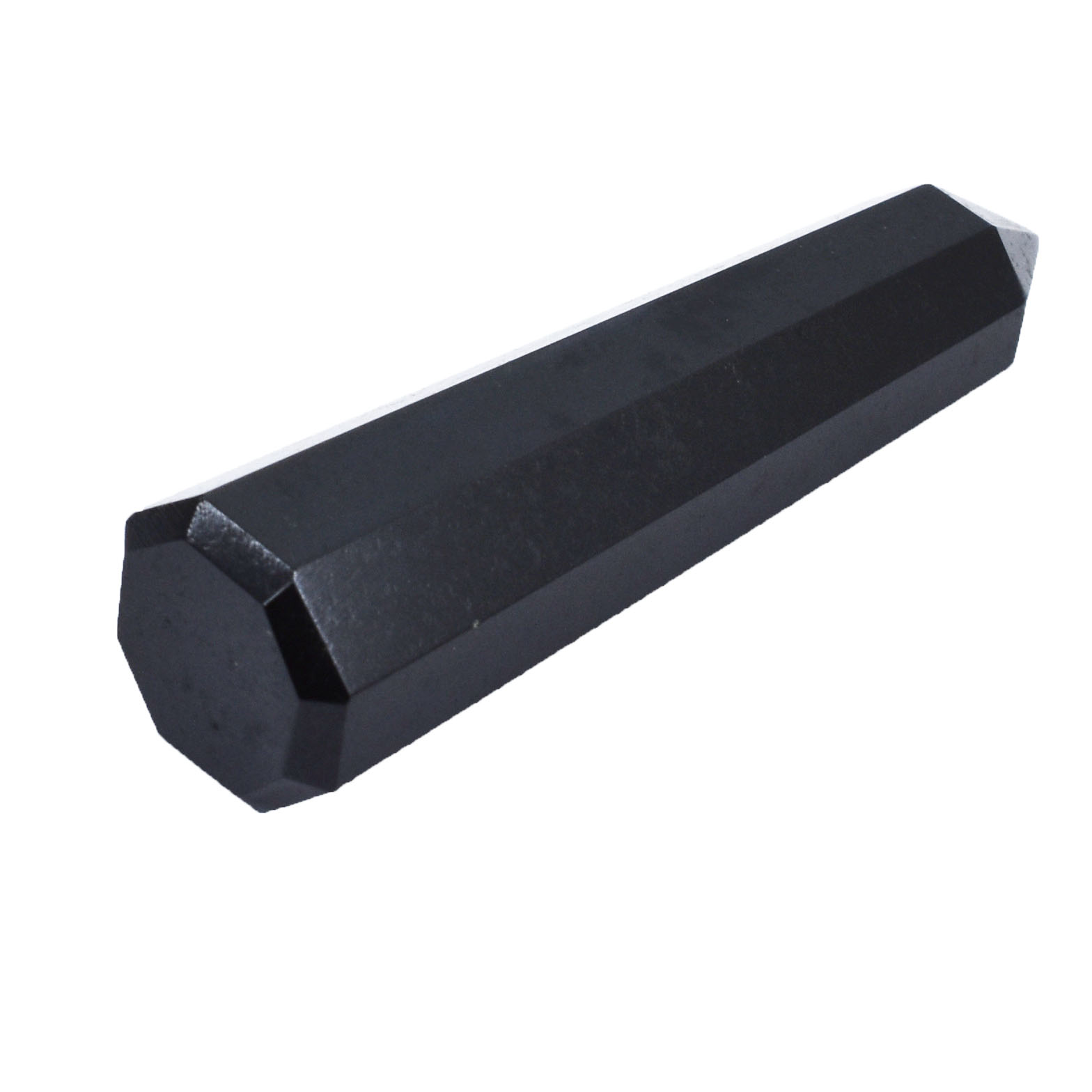Natural Black Obsidian Healing Crystal Wand (Faceted Obelisk Point) - Image 3