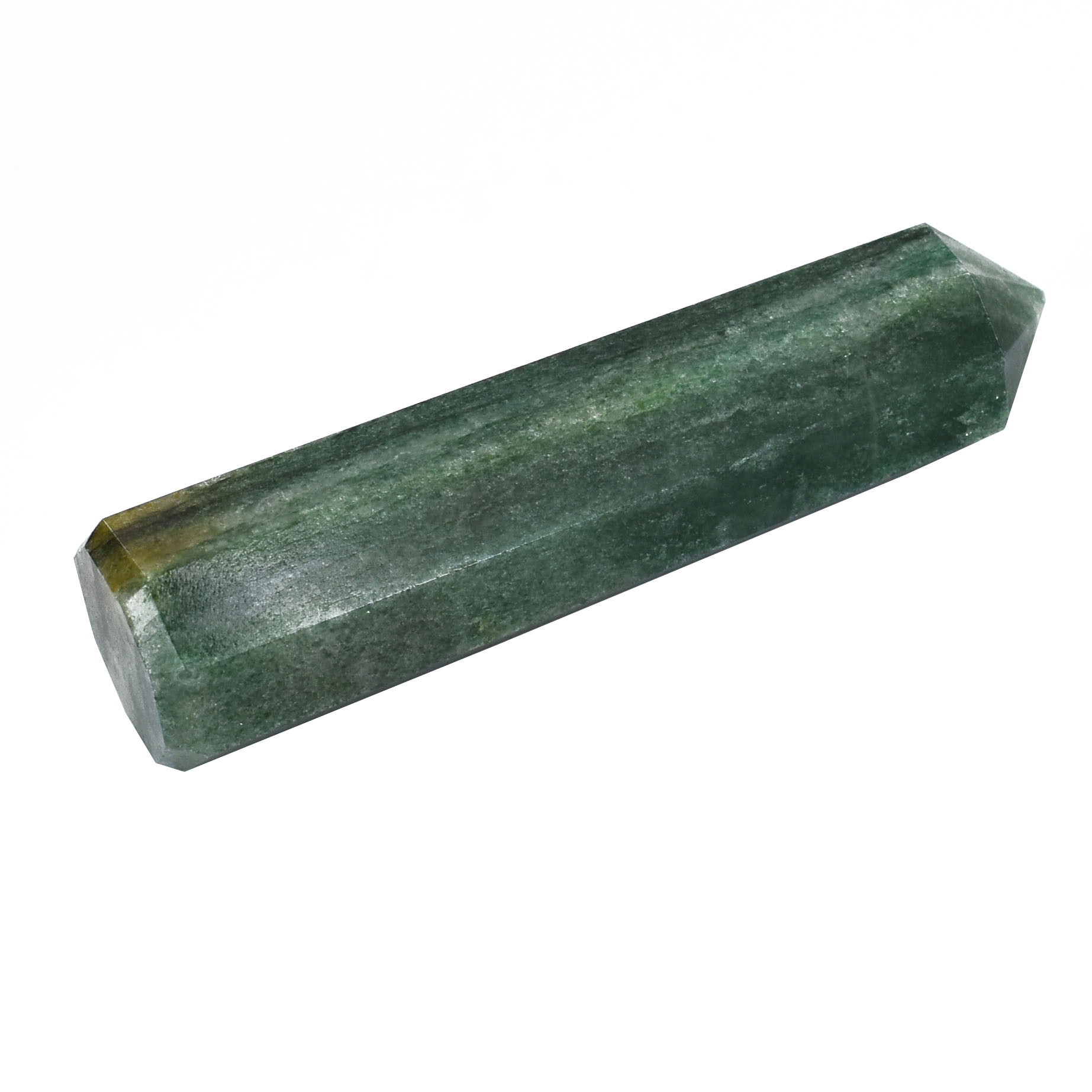 Natural Green Aventurine Healing Crystal Wand (Faceted Obelisk Point)