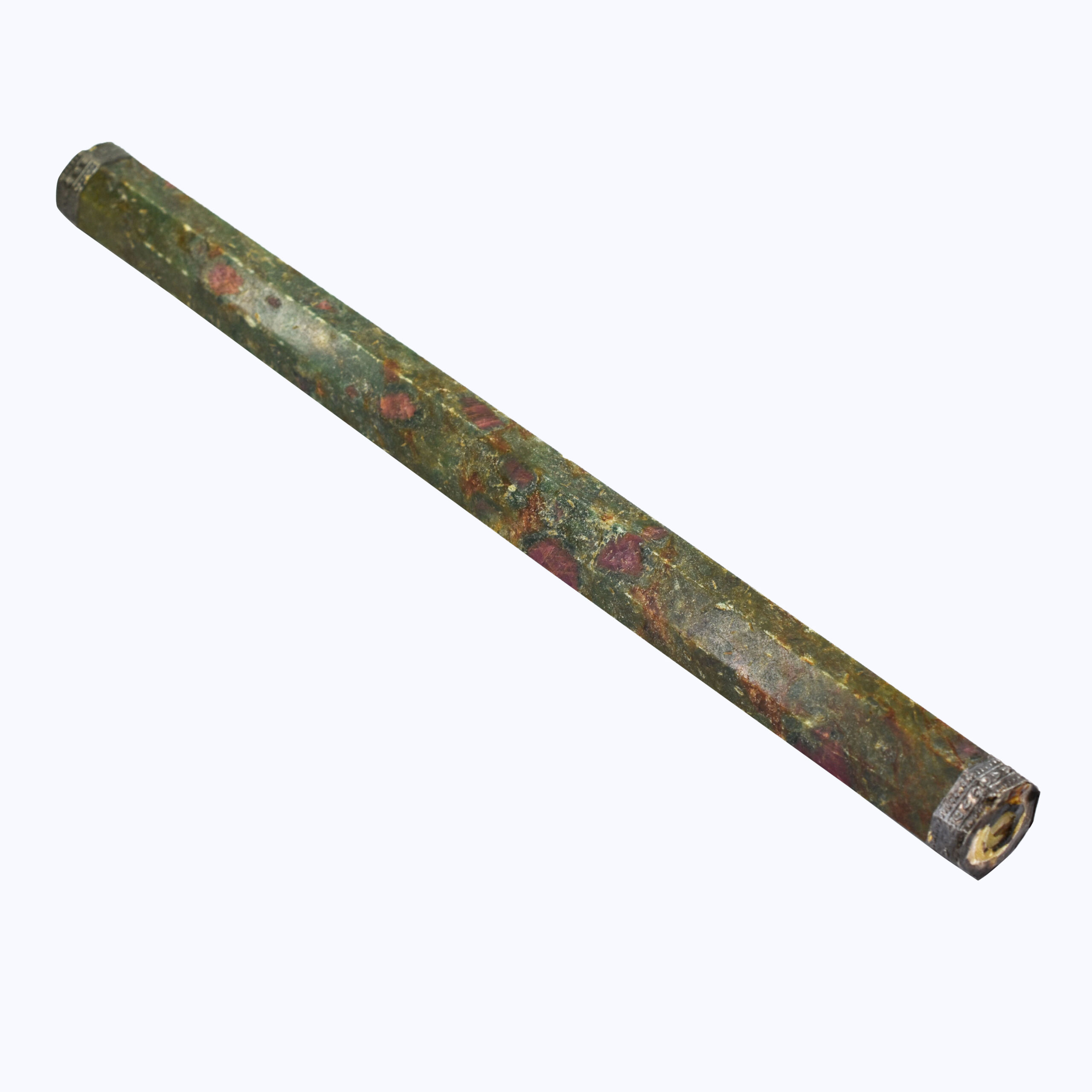 Natural Ruby Zoisite Long Healing Wand (Hexagonal Polished) - Image 4