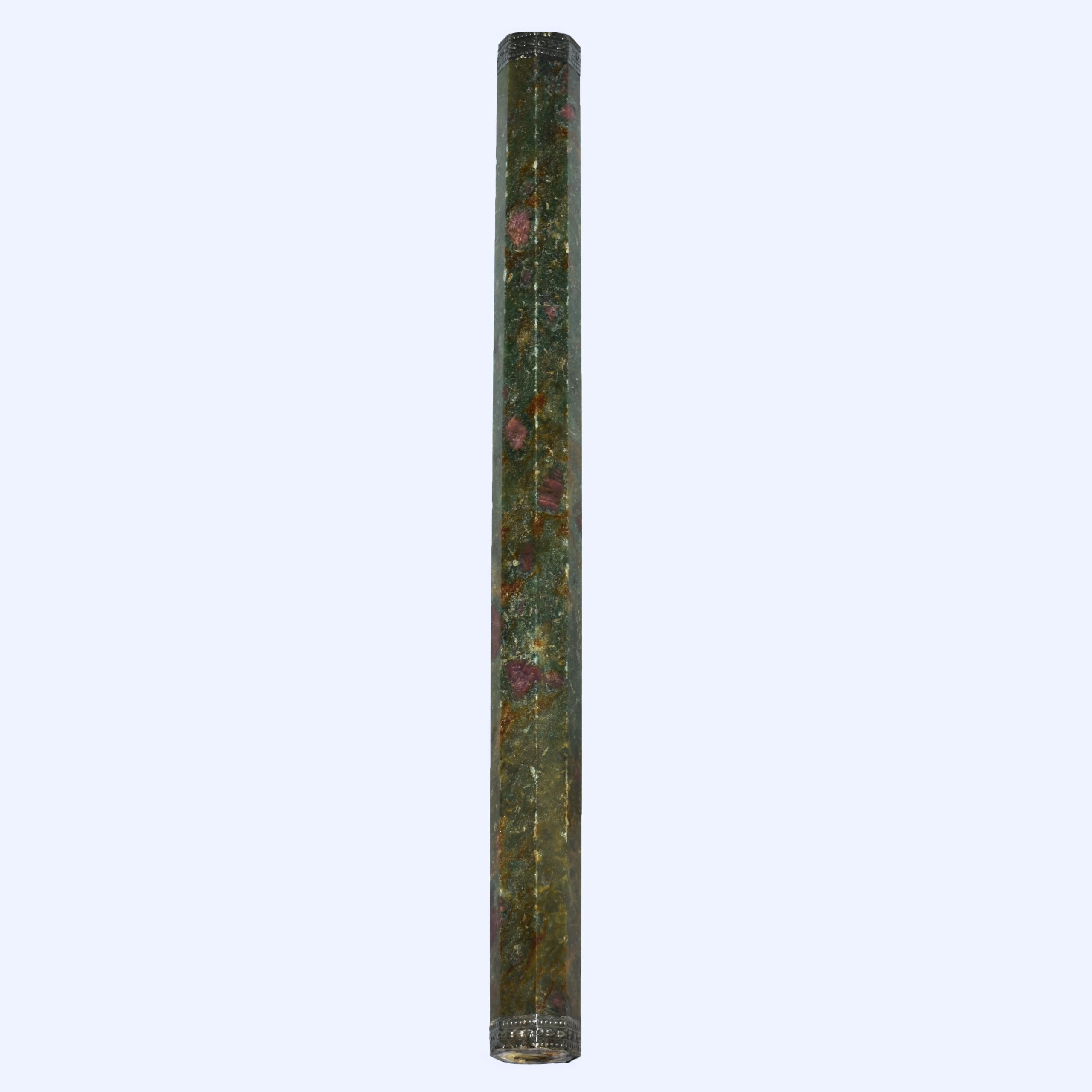 Natural Ruby Zoisite Long Healing Wand (Hexagonal Polished) - Image 2