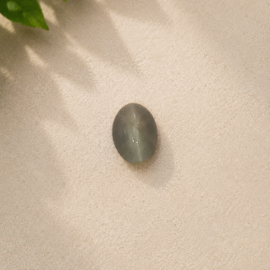 Natural Cat’s Eye Quartz (Lehsunia) Gemstone – 1.68 Carat Certified Oval Cabochon