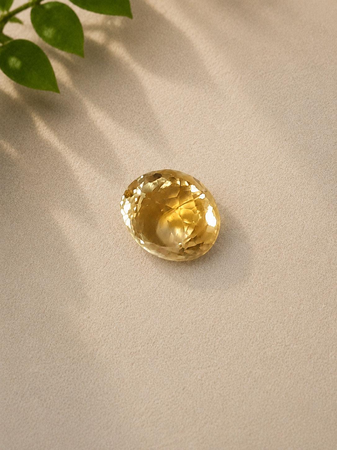 Natural Certified Citrine Gemstone – 6.56 Carat Oval Mixed Cut