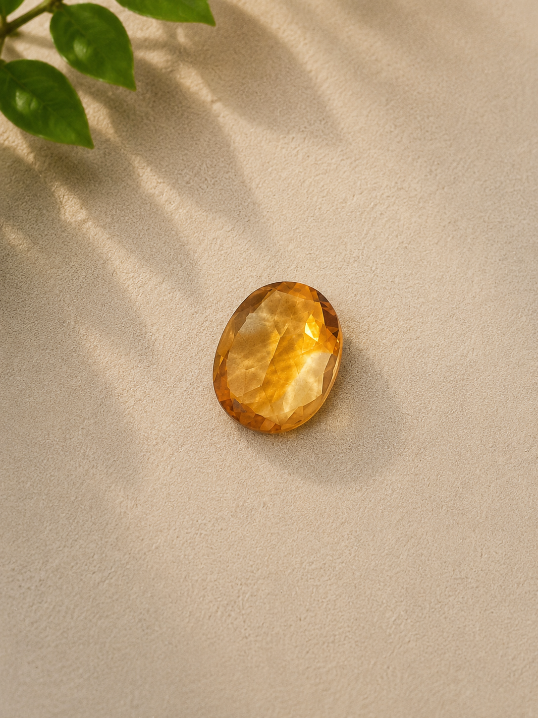 Natural Certified Citrine Gemstone – 2.59 Carat Oval Mixed Cut