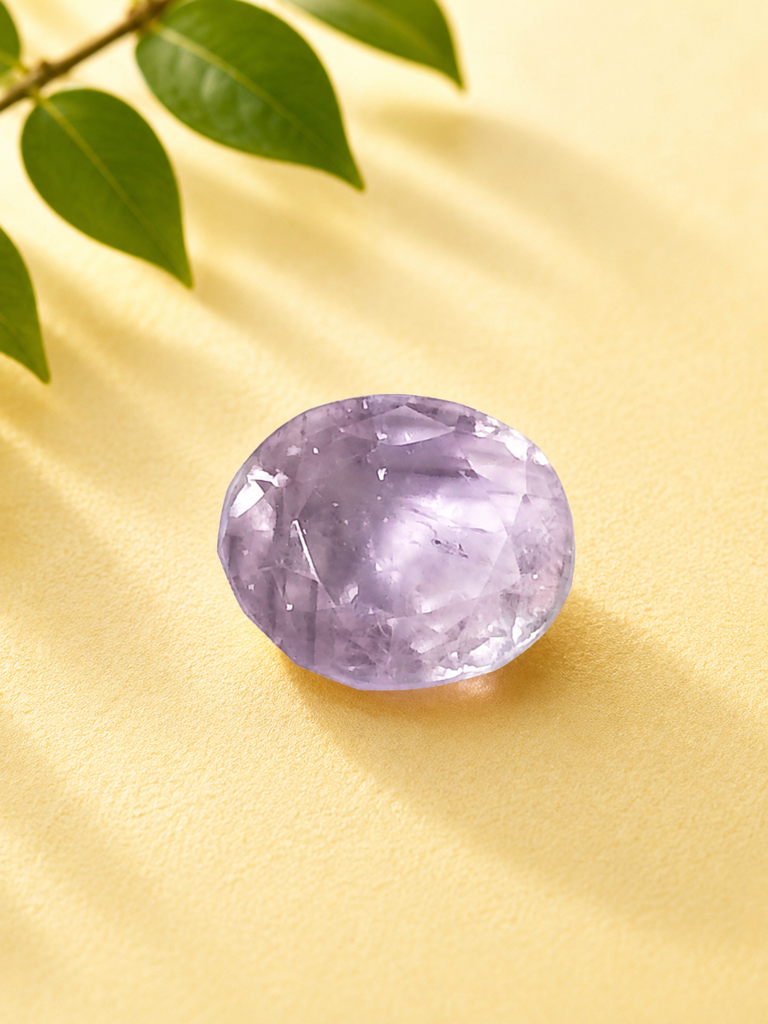 Natural Amethyst Oval Mixed Cut Gemstone – 6.51 Carats Certified Purple Quartz
