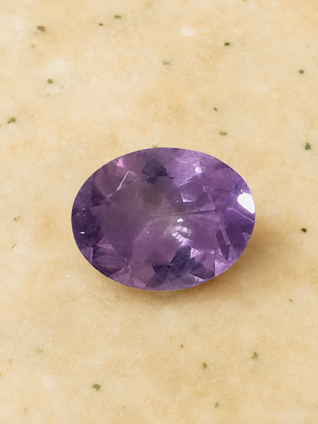 Natural Amethyst Oval Mixed Cut Gemstone – 5.57 Carats Certified Purple Quartz - Image 3