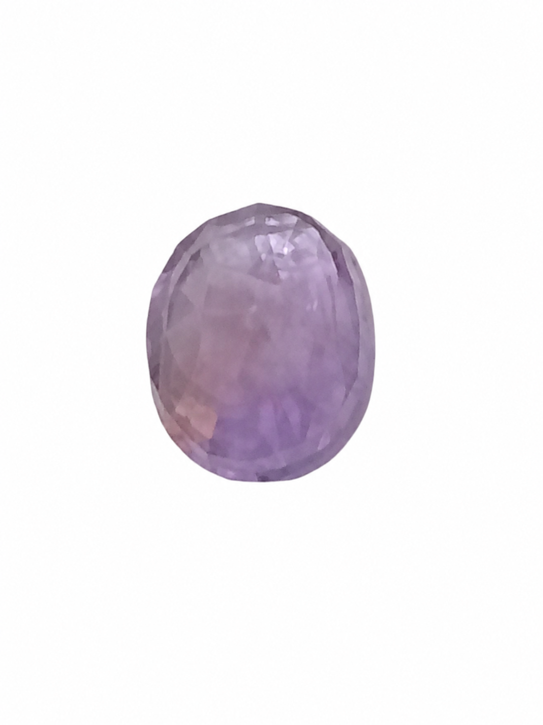 Natural Amethyst (Jamunia) Gemstone – Certified Purple Quartz | 6.43 Carat Oval Mixed Cut - Image 3