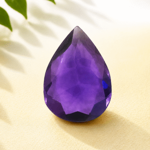 Natural Amethyst Pear Mixed Cut Gemstone – 9.16 Carats Certified Purple Quartz