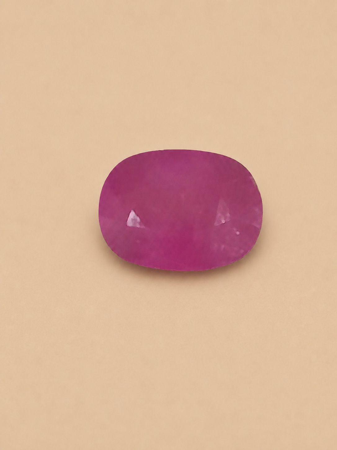 Premium 4.35 Cts Certified Natural Ruby (Manik) Oval Mixed Cut - Image 6