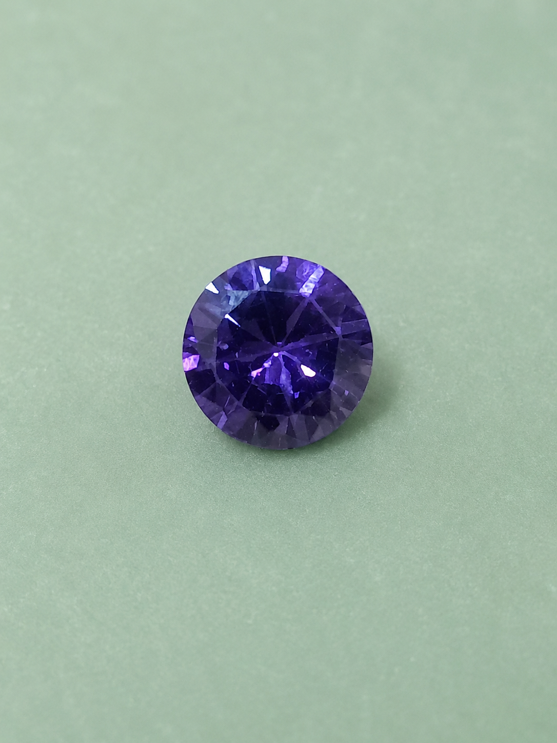 Natural Violet Zircon Gemstone – Round Cut | 8.90 CT | Certified Loose Gemstone - Image 4