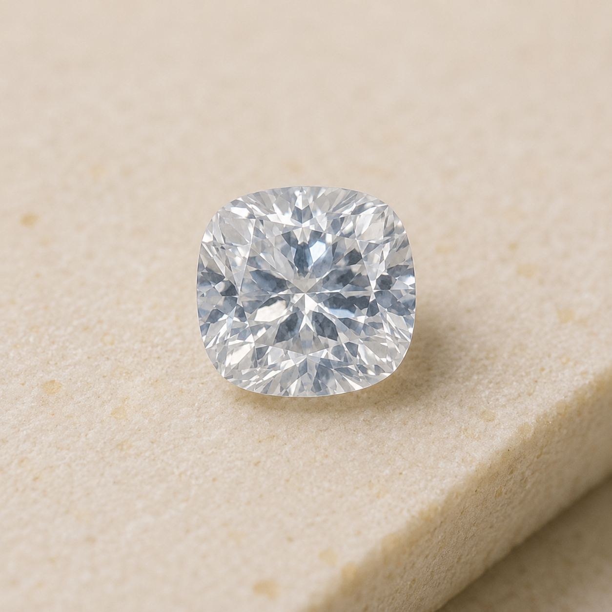 Natural White Zircon (7.40 CT) Cushion Cut Certified Gemstone | Loose White Zircon for Ring & Pendant - Image 3