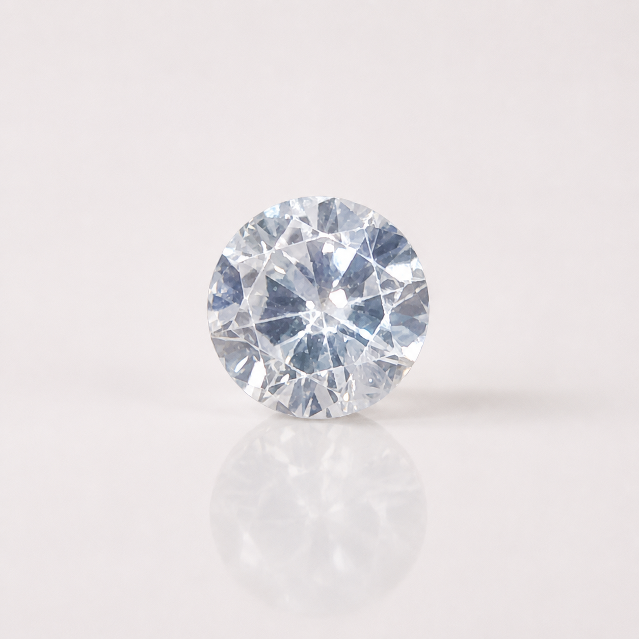 Natural White Zircon (5.96 CT) Round Cut Certified Gemstone | Loose White Zircon for Ring & Pendant