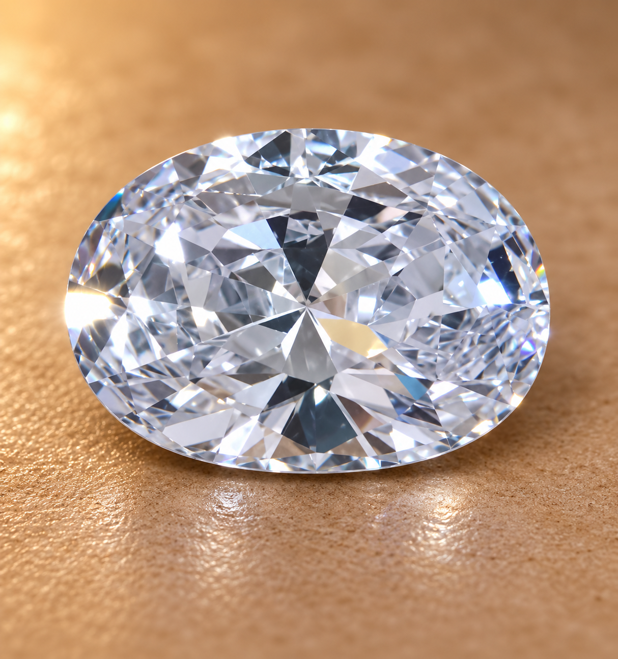 Natural White Zircon Gemstone – Oval Cut | 21.60 CT Certified Loose Gemstone - Image 3