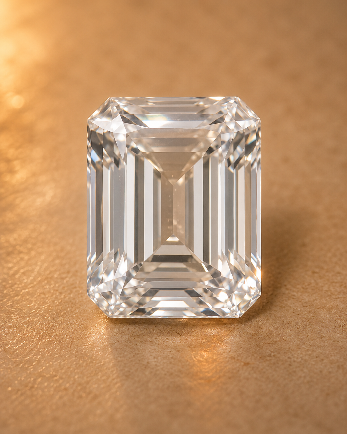 Natural White Zircon Gemstone – Emerald Cut | 5.50 CT | Certified Loose Gemstone