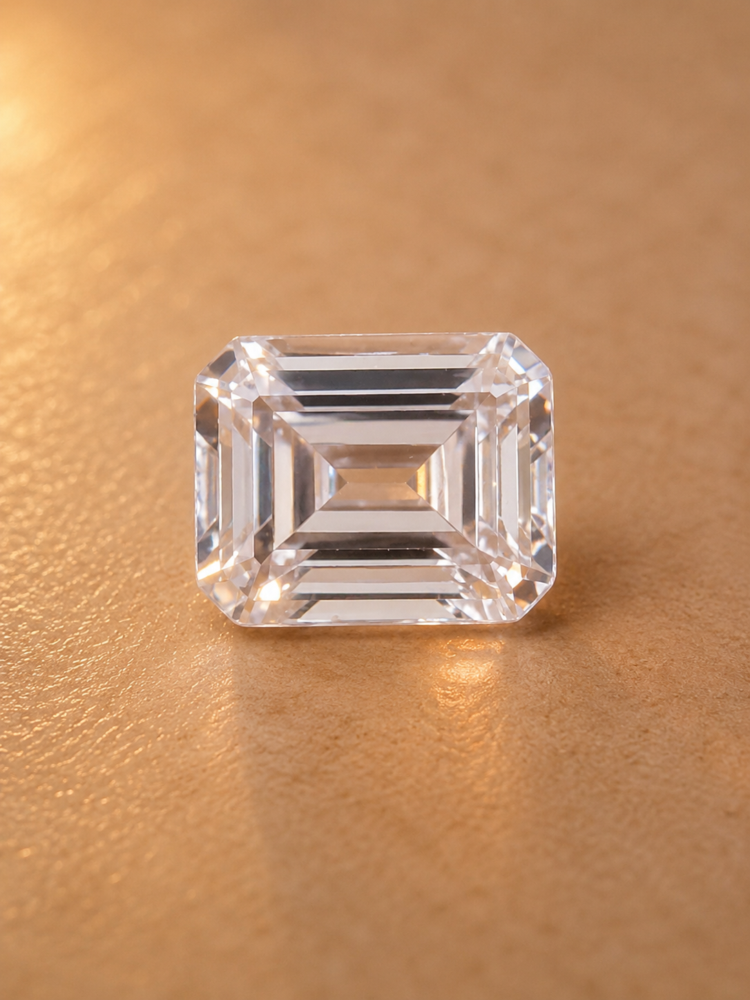 Natural White Zircon Gemstone – Emerald Cut | 5.50 CT | Certified Loose Gemstone - Image 2
