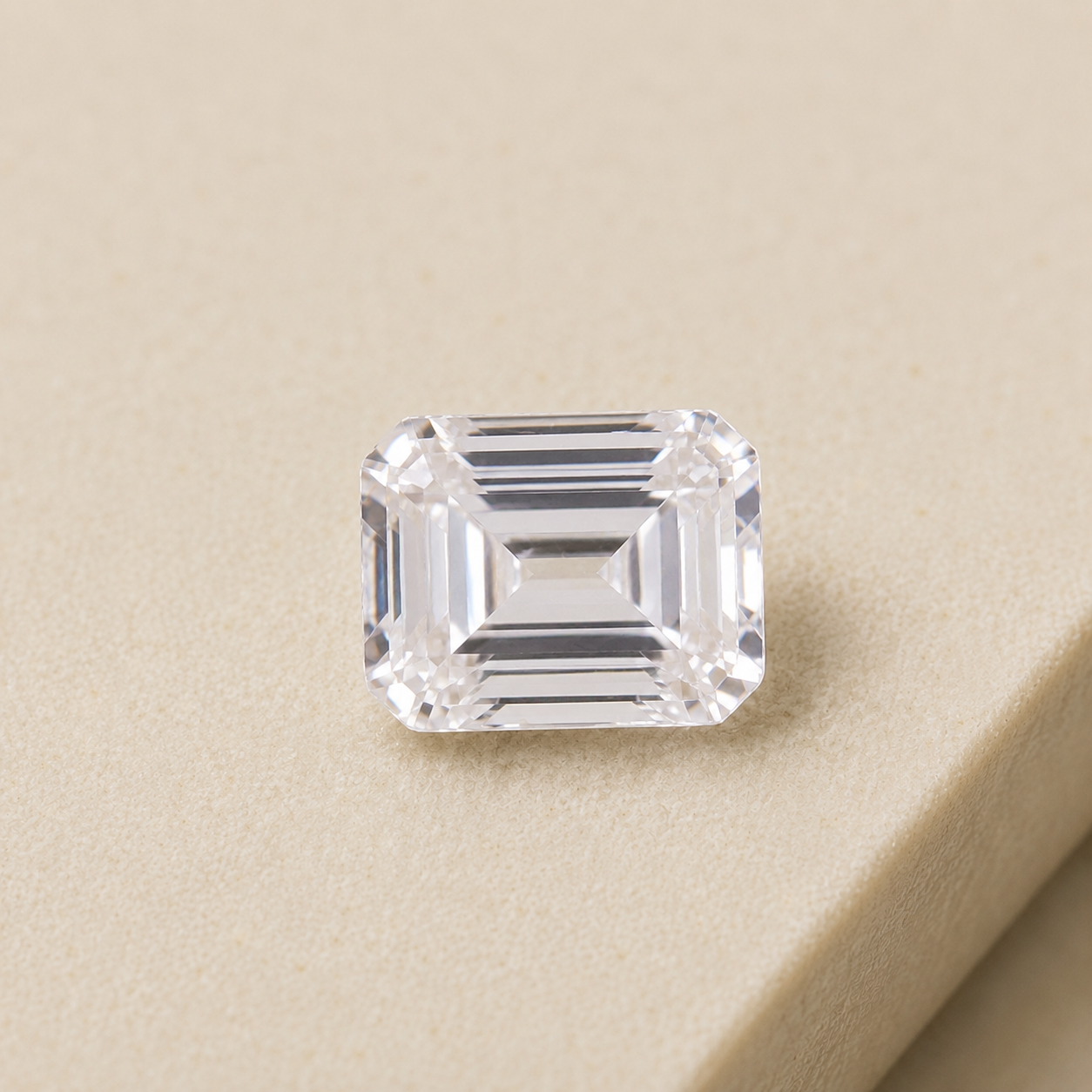 Natural White Zircon Gemstone – Emerald Cut | 5.50 CT | Certified Loose Gemstone - Image 4