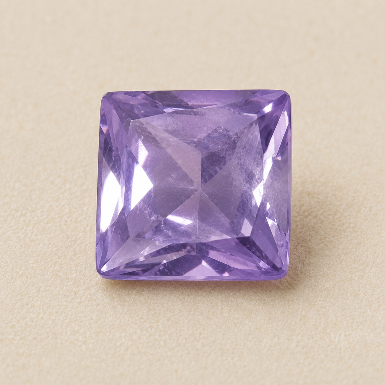 Natural Purple Zircon Gemstone – Princess Cut | 5.25 CT | Certified Loose Gemstone