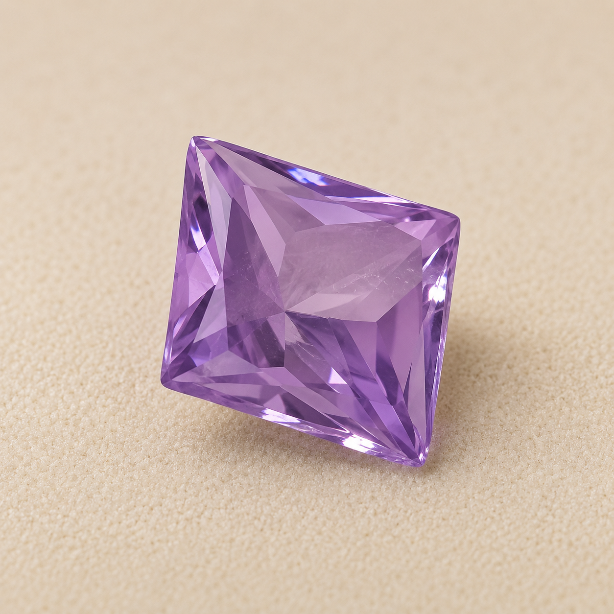 Natural Purple Zircon Gemstone – Princess Cut | 5.25 CT | Certified Loose Gemstone - Image 4