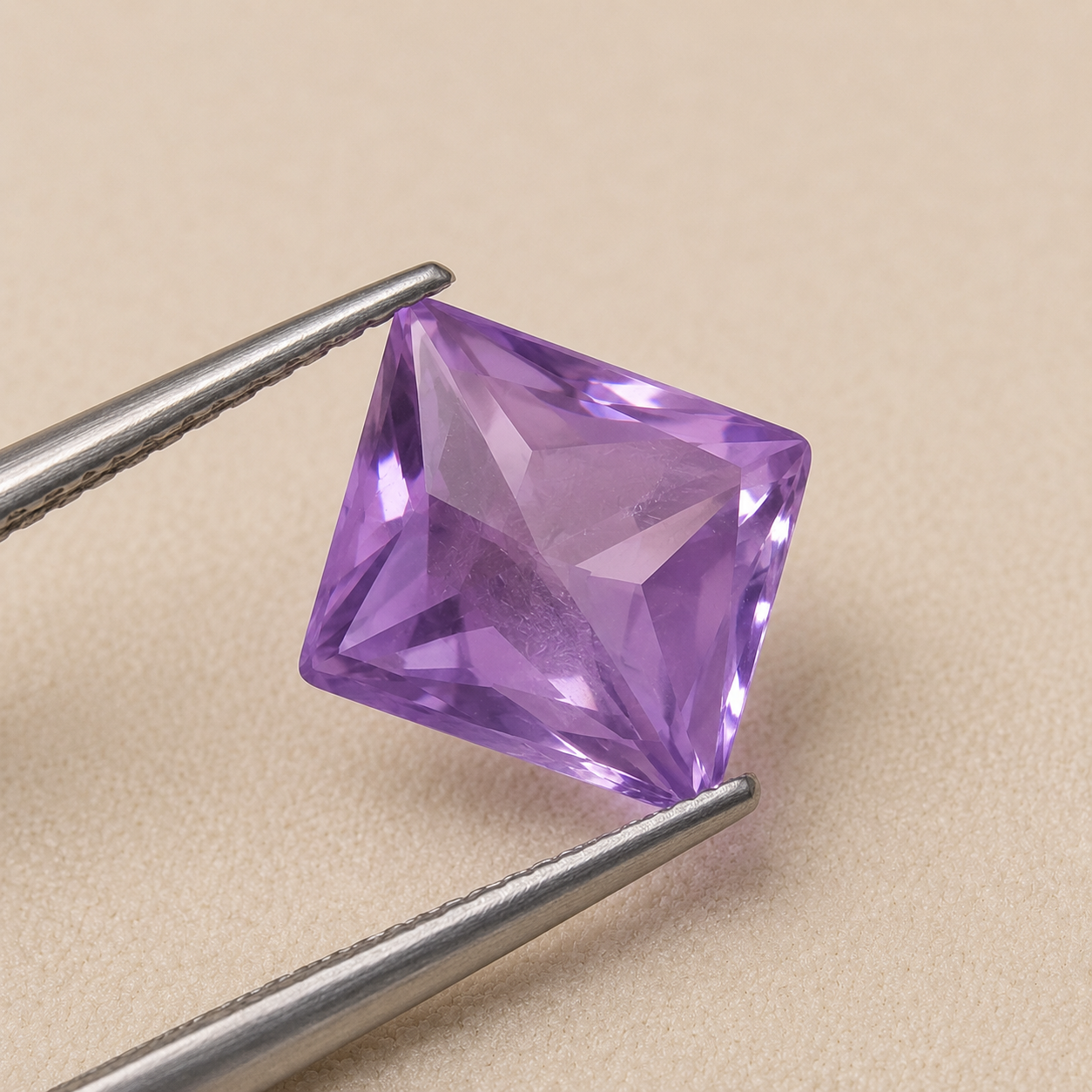 Natural Purple Zircon Gemstone – Princess Cut | 5.25 CT | Certified Loose Gemstone - Image 6