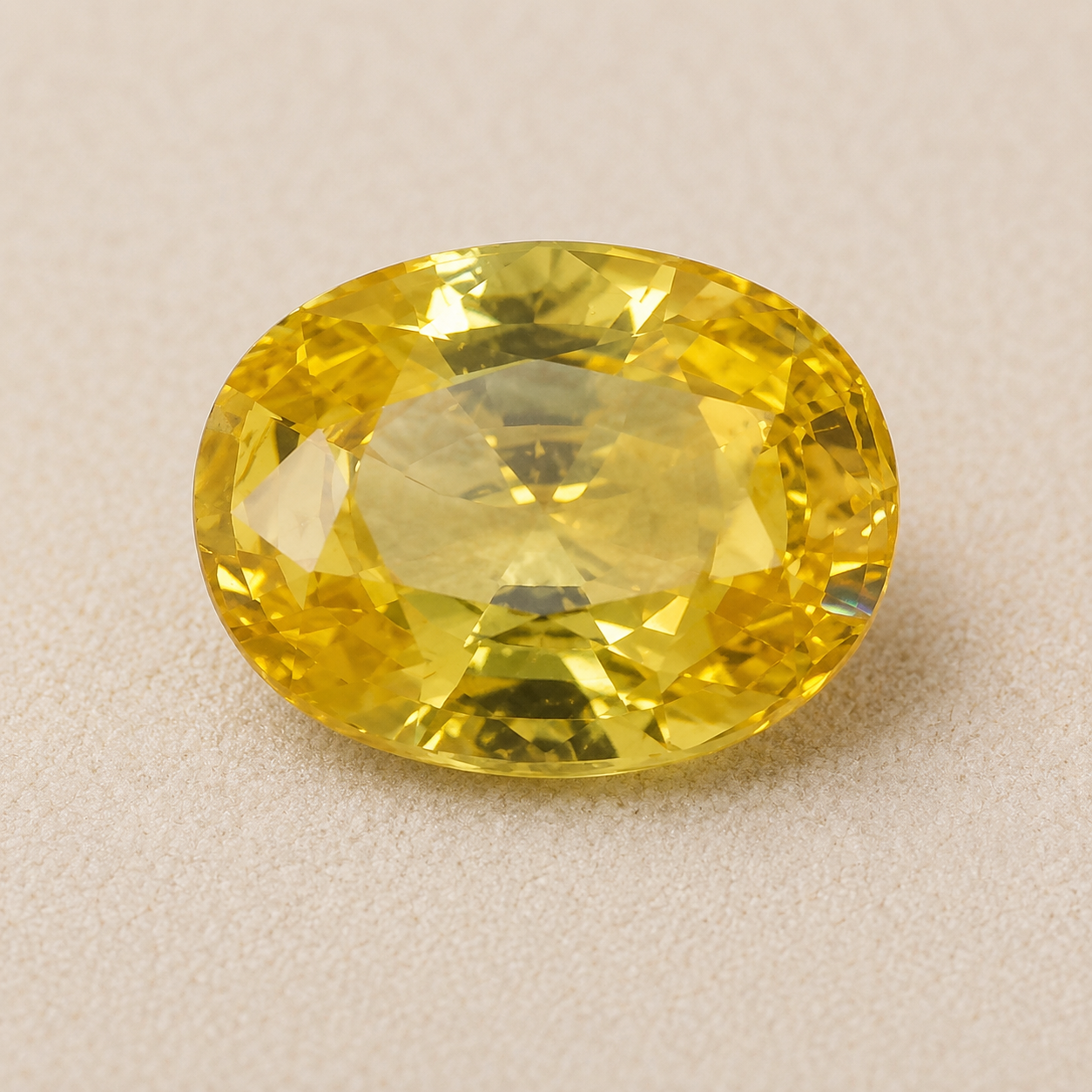 Natural Yellow Zircon Gemstone – Oval Cut | 4.70 CT | Certified Loose Gemstone