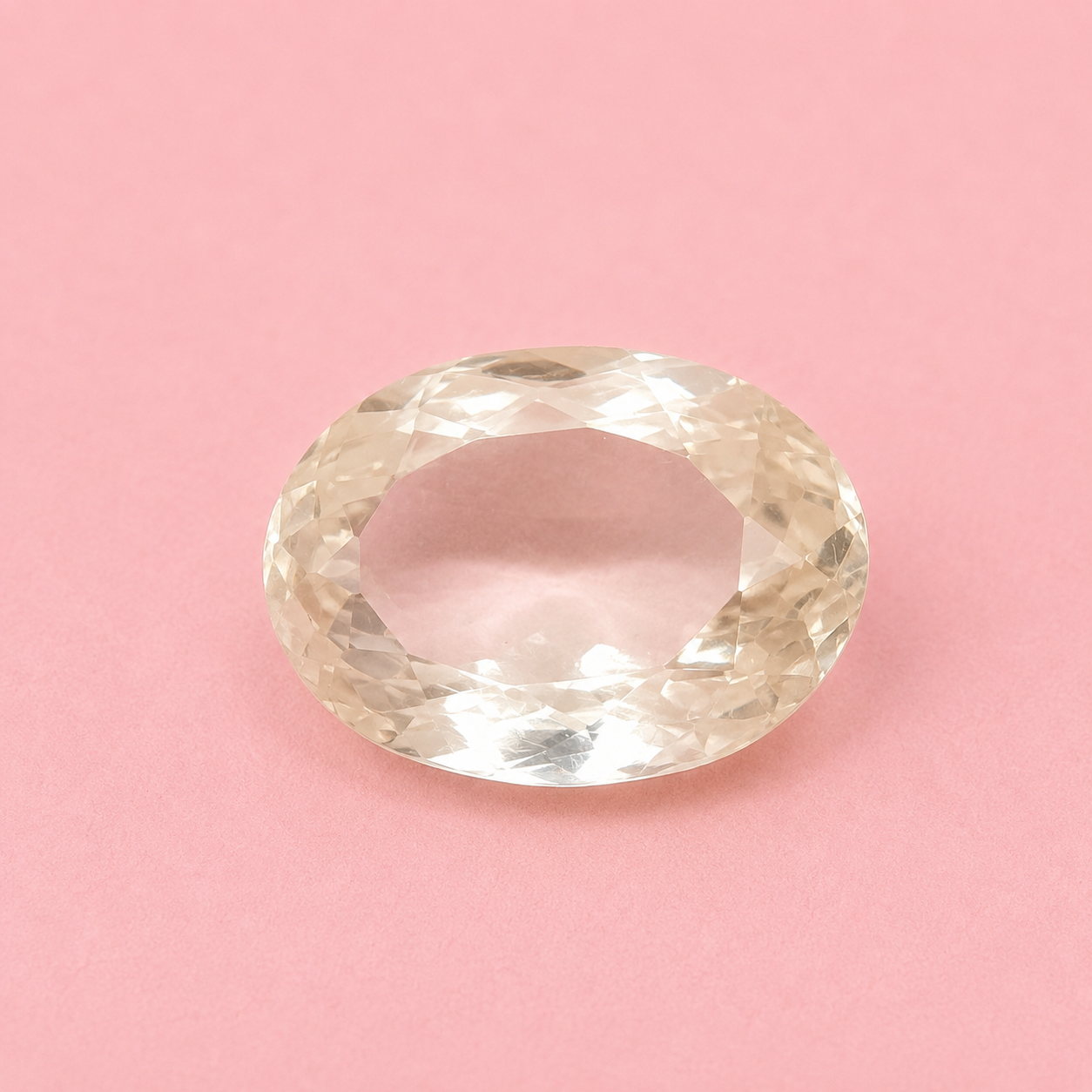 Natural Certified Citrine Gemstone – Oval Mixed Cut | 6.07 Carat Light Yellow Quartz - Image 3