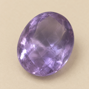 Natural Amethyst Gemstone – 9.68 Carat Oval Faceted Certified Purple Quartz