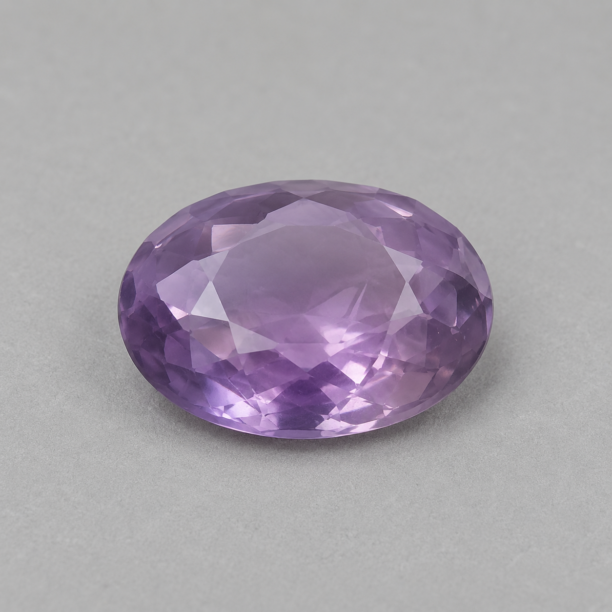Natural Amethyst Gemstone – 9.68 Carat Oval Faceted Certified Purple Quartz - Image 3
