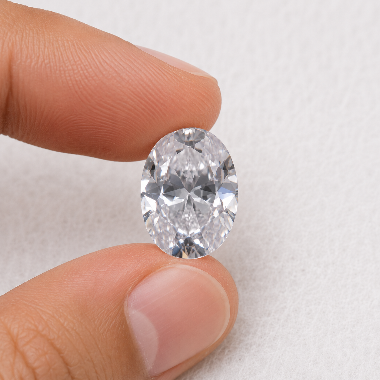 Natural White Zircon Gemstone – Oval Cut | 4.10ct Certified Loose Gemstone - Image 2