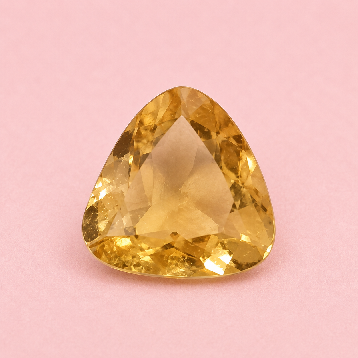 Natural Certified Citrine Gemstone – Pear Mixed Cut | 4.90 Carat Yellow Quartz