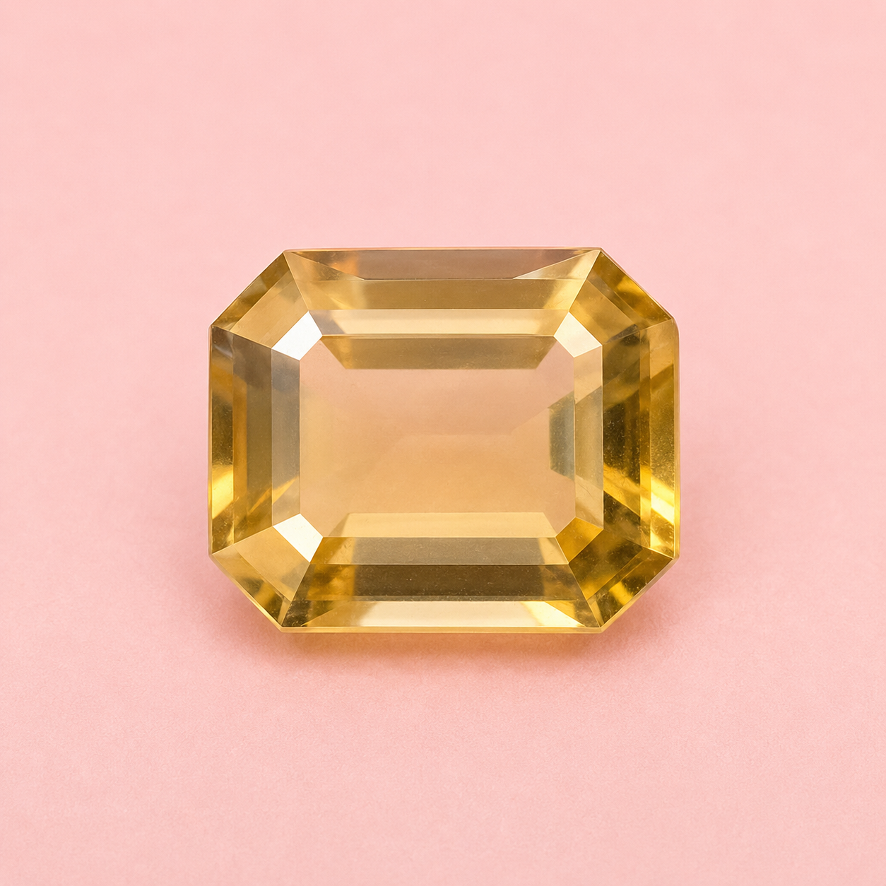 Natural Certified Citrine Gemstone – Octagonal Step Cut | 7.20 Carat Yellow Quartz - Image 5