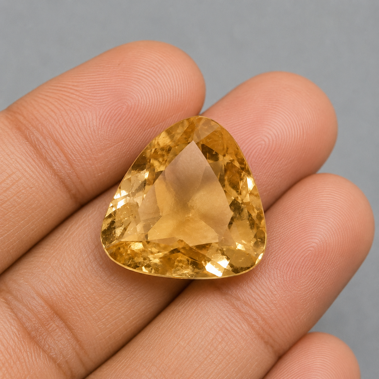 Natural Certified Citrine Gemstone – Pear Mixed Cut | 4.90 Carat Yellow Quartz - Image 4