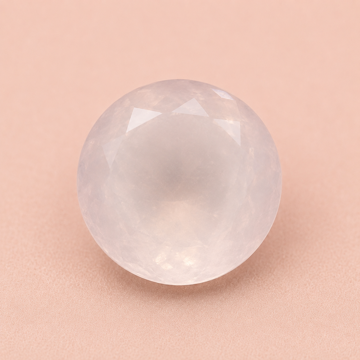 Natural Rose Quartz Gemstone – 15.54 Ct, Round Mix Cut, Brazil Origin