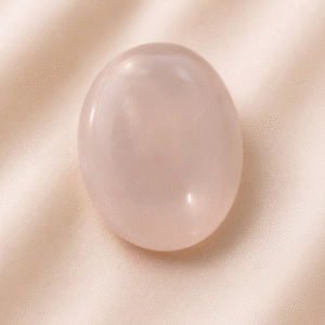 Natural Rose Quartz Gemstone – 64.15 Carat Oval Cabochon