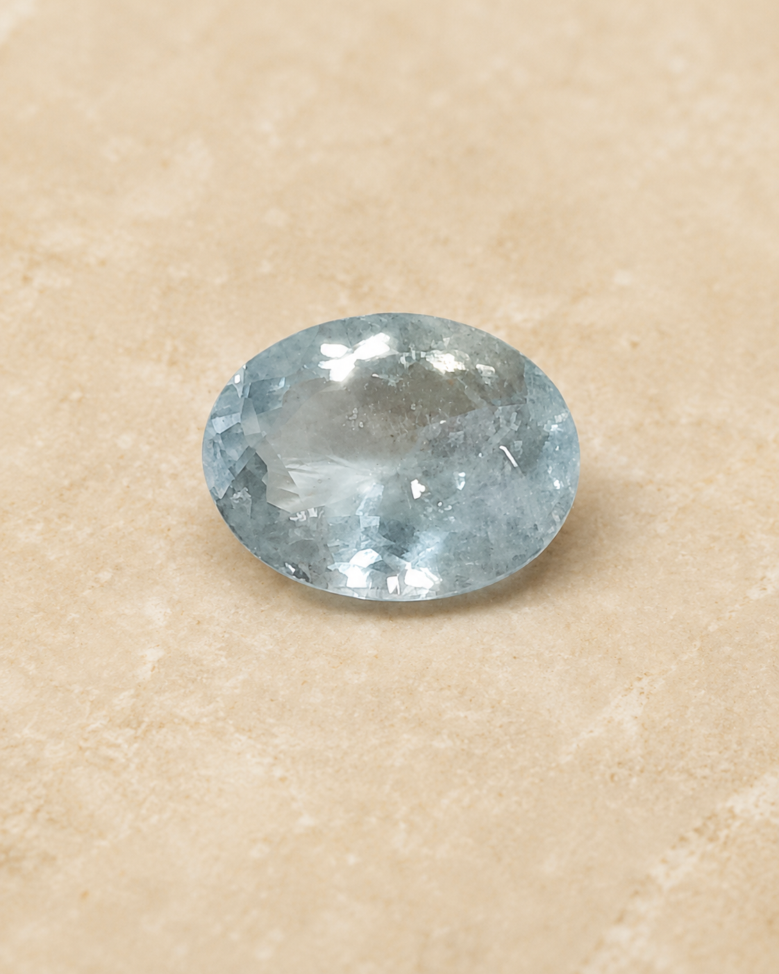 Natural Aquamarine Gemstone – Oval Cut, Brazil Origin, 5.33 Carats - Image 2