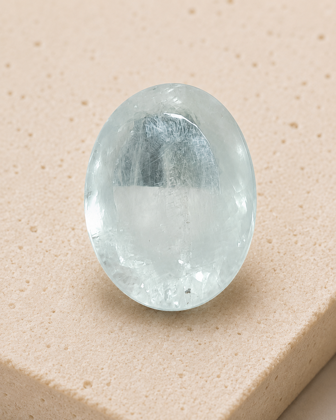 Natural Aquamarine Gemstone – 36.590 Carat Oval Cut Brazilian Aquamarine - Image 5