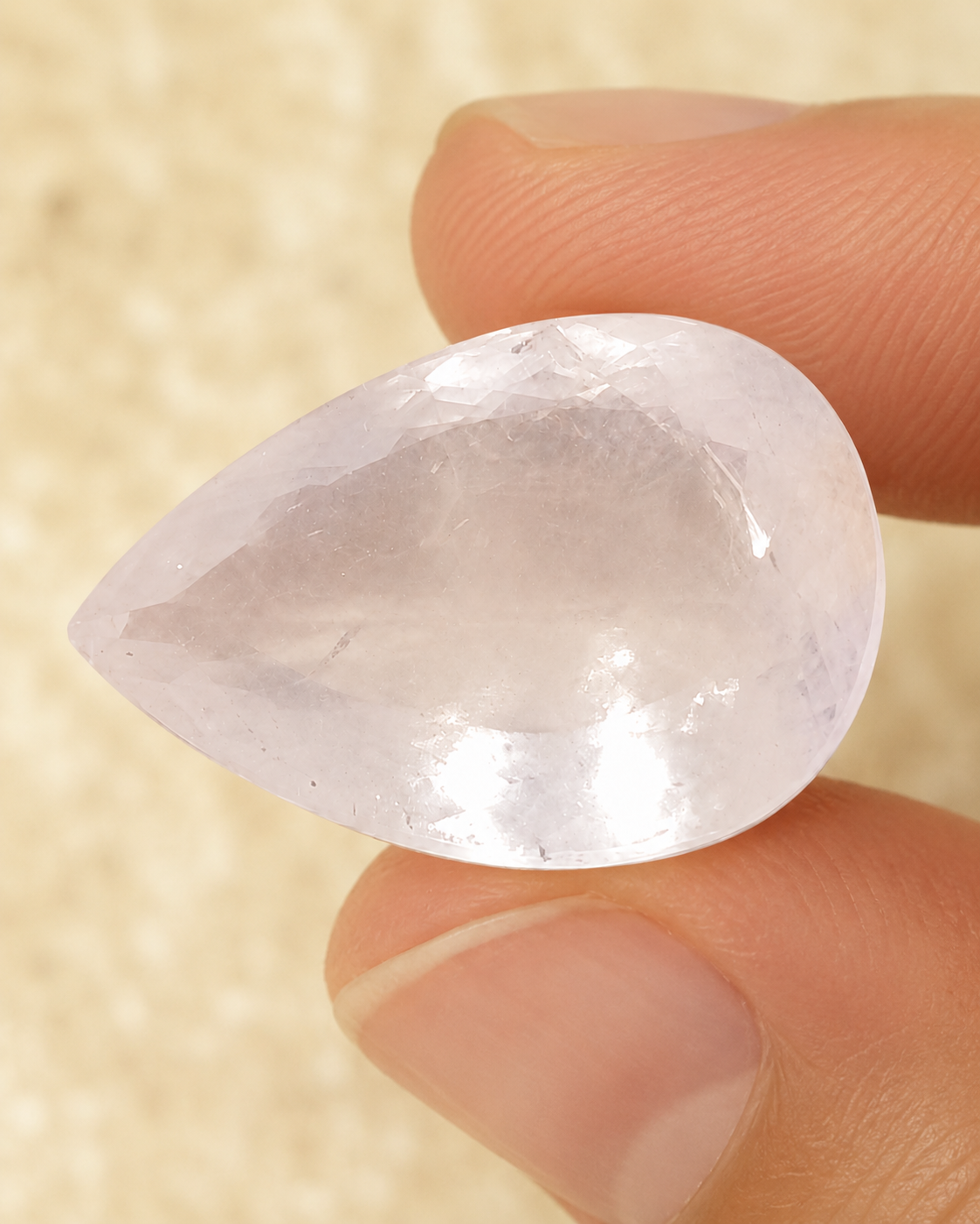 Natural Aquamarine Gemstone – 21.10 Carat Pear Cut (Certified) - Image 3