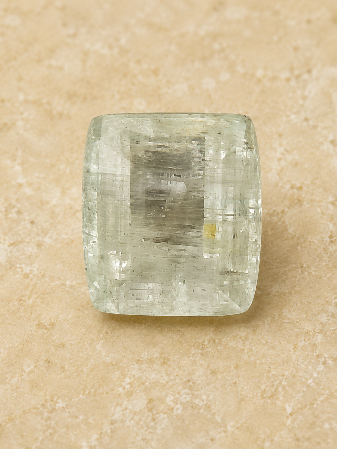 Natural Aquamarine Gemstone – 20.20 Carat Cushion Cut (Certified)