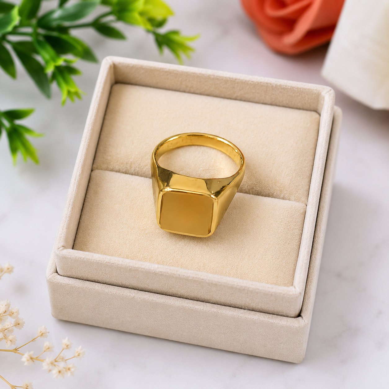 Natural Yellow Sapphire (Pukhraj) Gold Ring | Certified Jyotish Gemstone Ring - Image 4