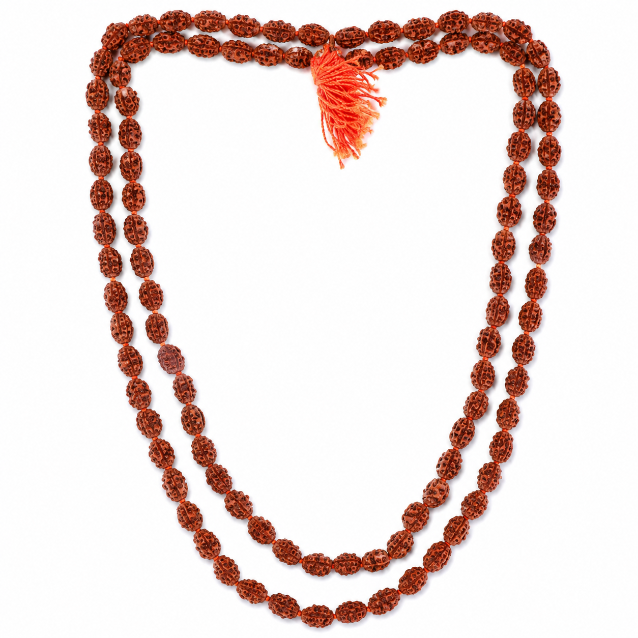 Premium Natural Rudraksha Japa Mala (108+1 Beads) – Handcrafted Prayer & Meditation Mala - Image 2